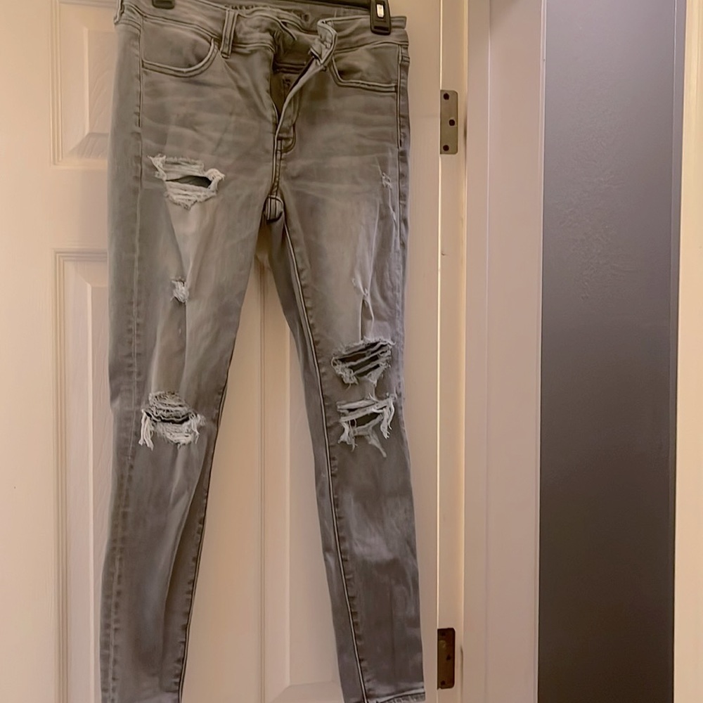 American eagle next level stretch distressed Jeans